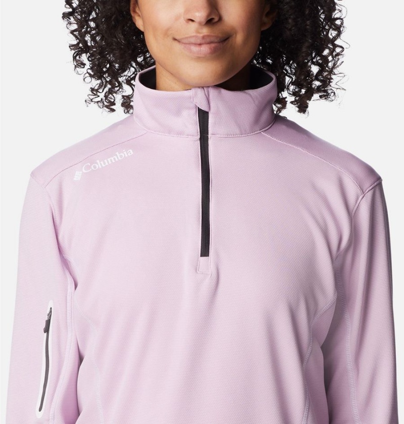 Purple Women's Columbia Shotgun Quarter Zip Golf Pullover | SPHFJ-2043