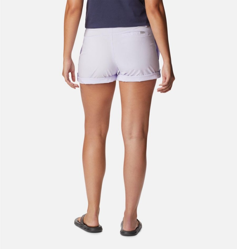 Purple Women's Columbia Silver Ridge Utility Shorts | GUXAO-8520