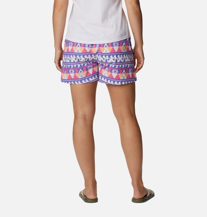 Purple Women's Columbia Summerdry Cargo Shorts | NPRLD-4852