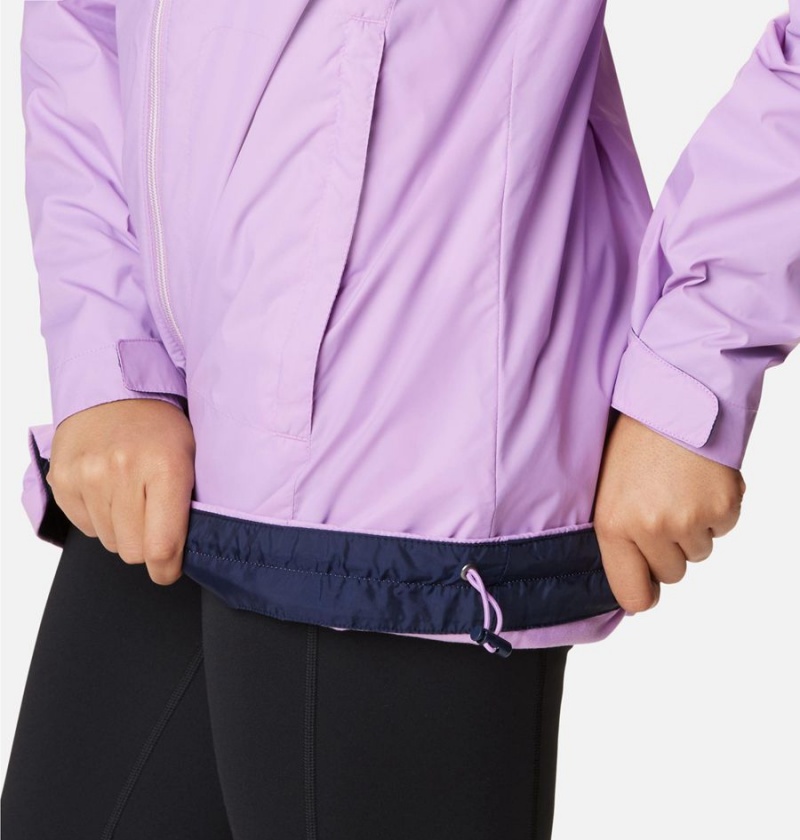 Purple Women's Columbia Switchback Lined Long Rain Jacket | HUIZT-6387