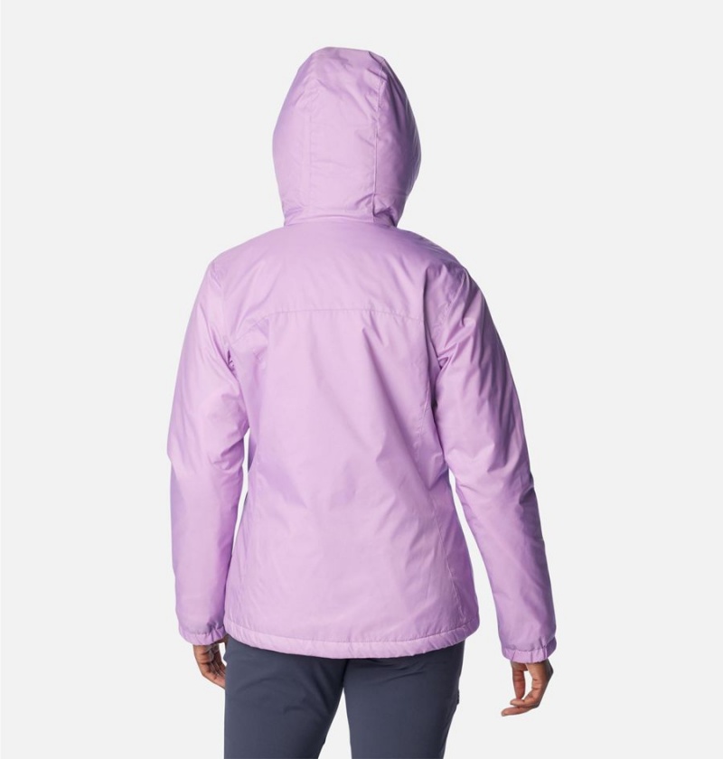 Purple Women's Columbia Switchback Sherpa Lined Rain Jacket | EUGTH-2409