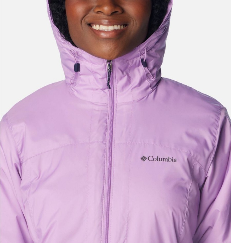 Purple Women's Columbia Switchback Sherpa Lined Rain Jacket | EUGTH-2409