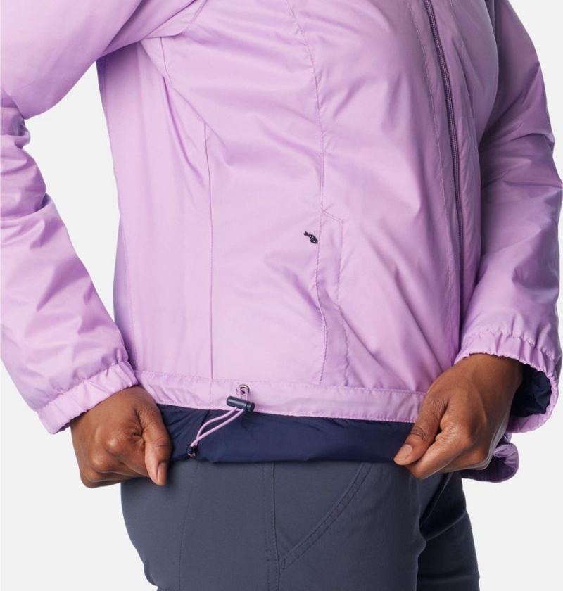 Purple Women's Columbia Switchback Sherpa Lined Rain Jacket | EUGTH-2409