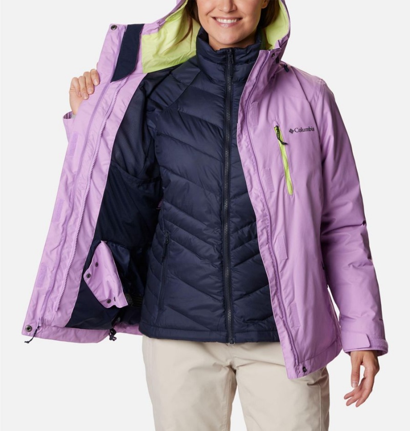 Purple Women's Columbia Whirlibird IV Interchange Ski Jacket | GNTUM-3621