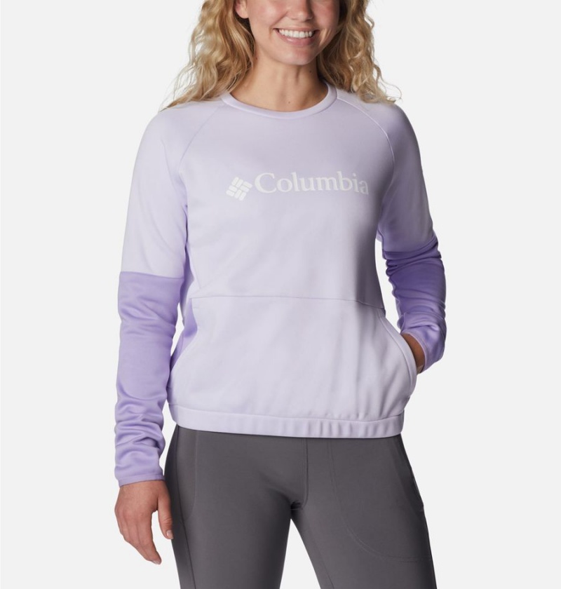 Purple Women's Columbia Windgates Crew Sweatshirt Pullover | GPCJY-6784