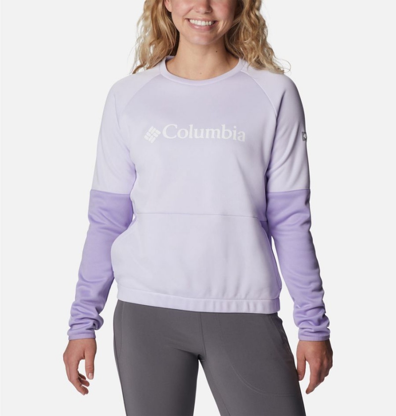 Purple Women\'s Columbia Windgates Crew Sweatshirt Pullover | GPCJY-6784