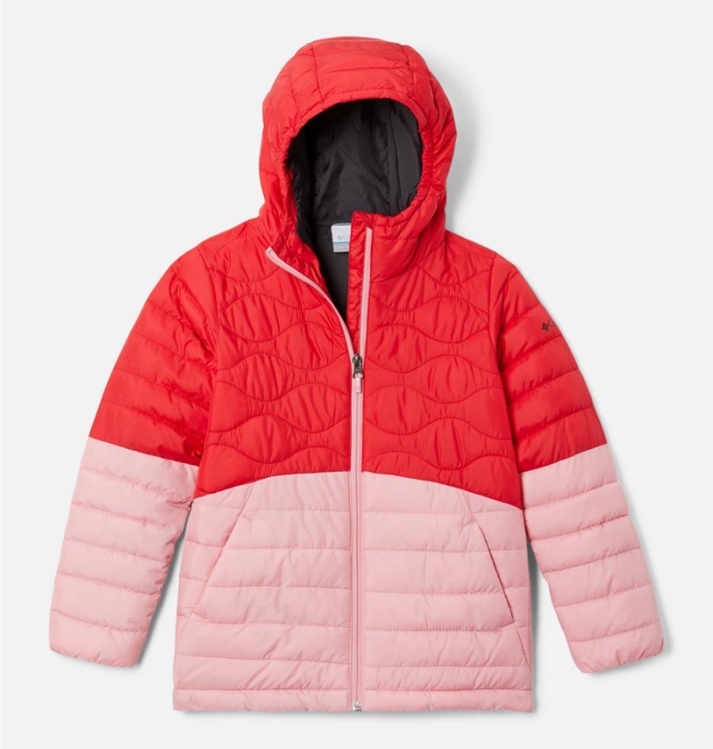 Red Kids\' Columbia Humphrey Hills Puffer Jacket | FLAJX-5042