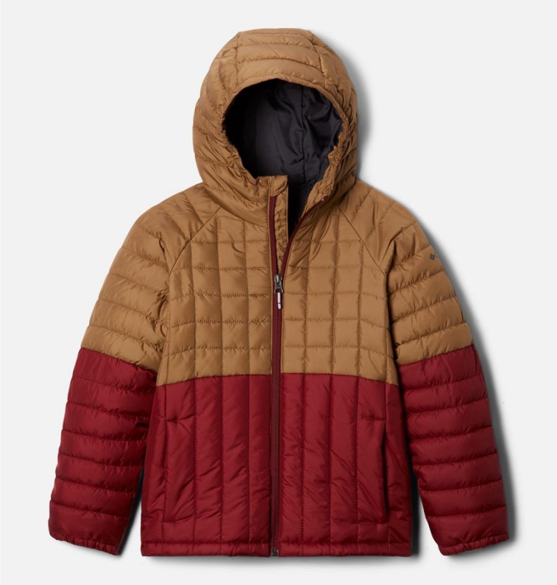 Red Kids\' Columbia Humphrey Hills Puffer Jacket | GQNBF-4102