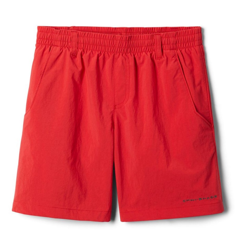 Red Kids\' Columbia PFG Backcast Shorts | SDWTU-6297