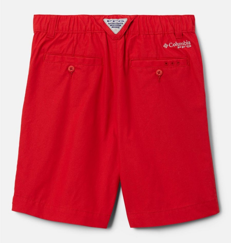 Red Kids' Columbia PFG Bonehead Shorts | LNPSE-7268