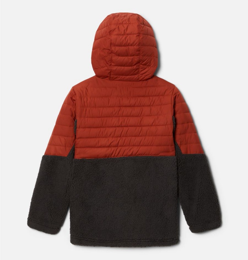 Red Kids' Columbia Powder Lite Novelty Hooded Jacket | AEJKT-9108