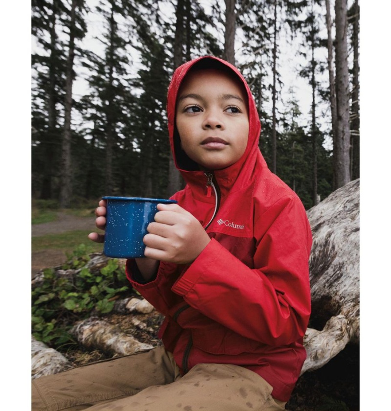 Red Kids' Columbia Rain-Zilla Jacket | QWKYP-6710