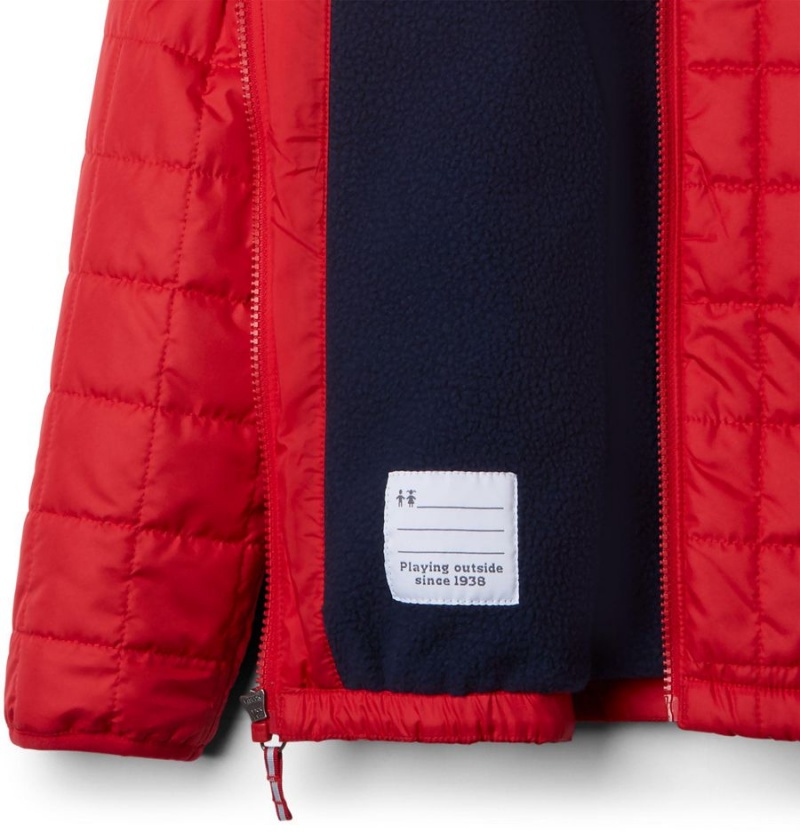 Red Kids' Columbia Rugged Ridge Sherpa Lined Jacket | ZAWLM-4093