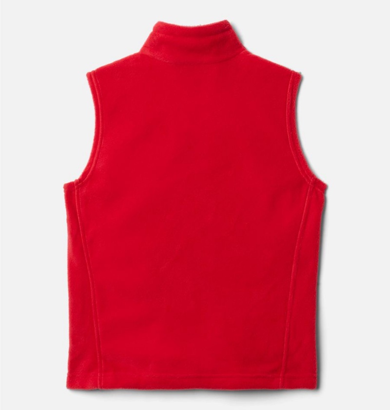 Red Kids' Columbia Steens Mountain Fleece Vest | HTZNJ-6547