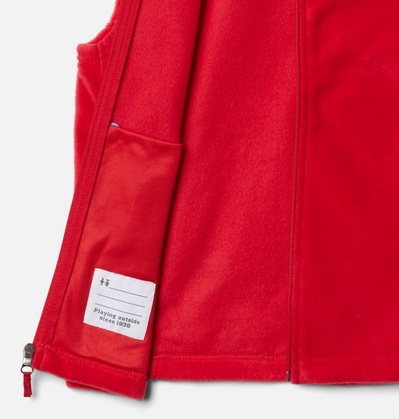 Red Kids' Columbia Steens Mountain Fleece Vest | HTZNJ-6547