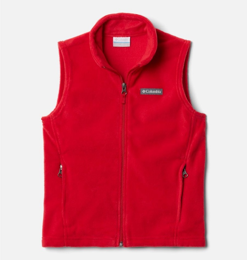 Red Kids\' Columbia Steens Mountain Fleece Vest | HTZNJ-6547