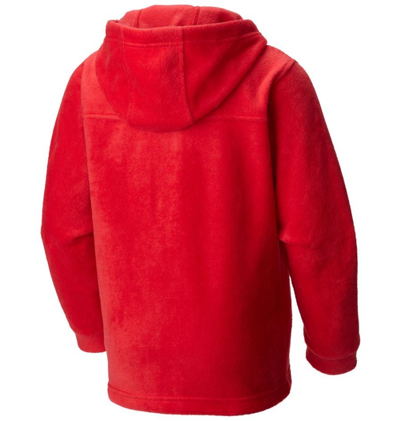 Red Kids' Columbia Steens Mountain II Fleece Hooded Jacket | QCRHG-7396