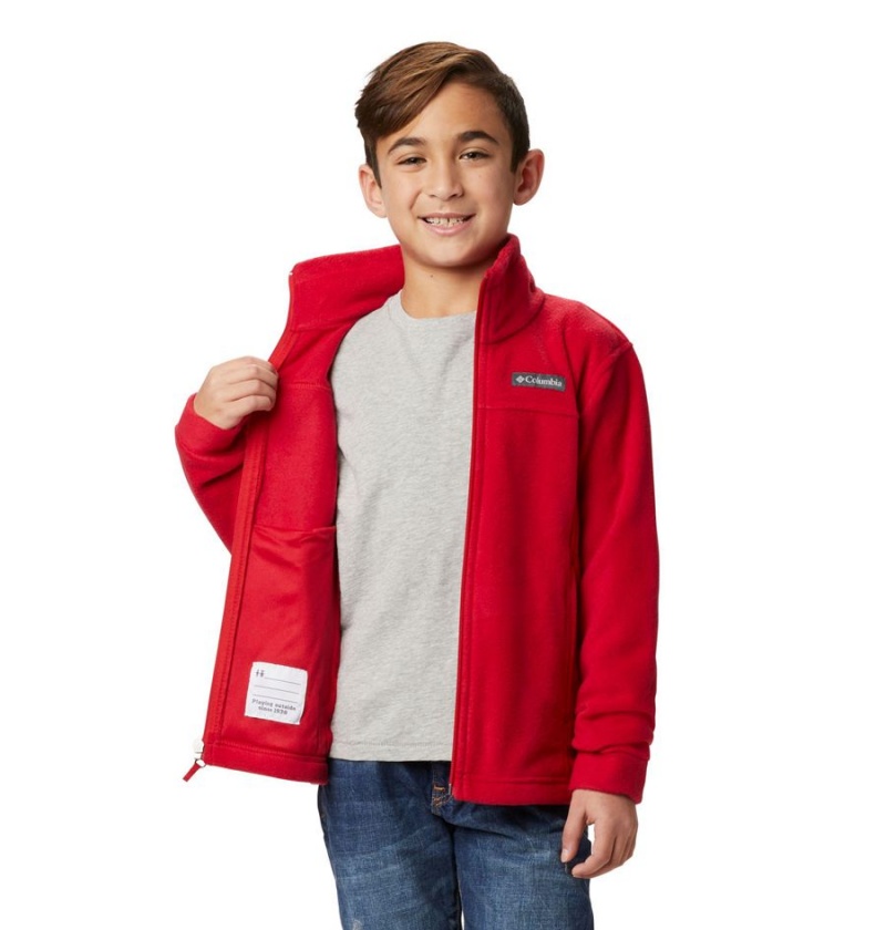 Red Kids' Columbia Steens Mountain II Fleece Jacket | JOWRP-5601