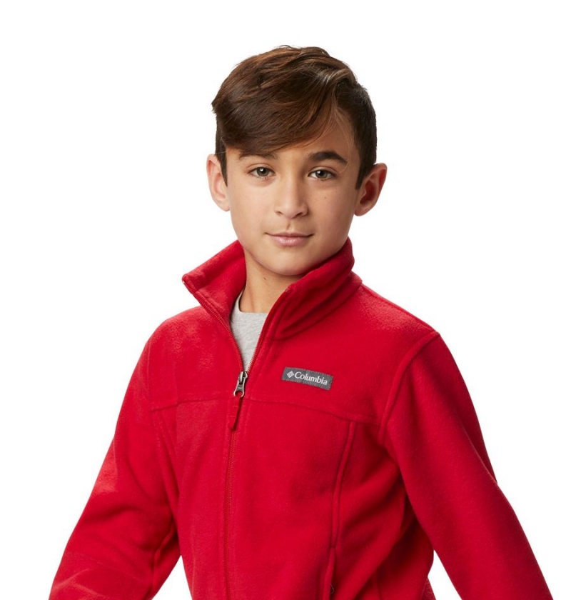 Red Kids' Columbia Steens Mountain II Fleece Jacket | JOWRP-5601