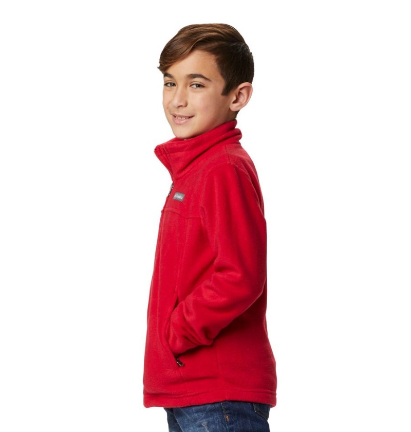 Red Kids' Columbia Steens Mountain II Fleece Jacket | JOWRP-5601