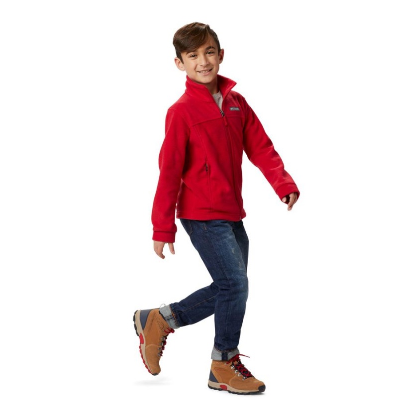 Red Kids' Columbia Steens Mountain II Fleece Jacket | JOWRP-5601