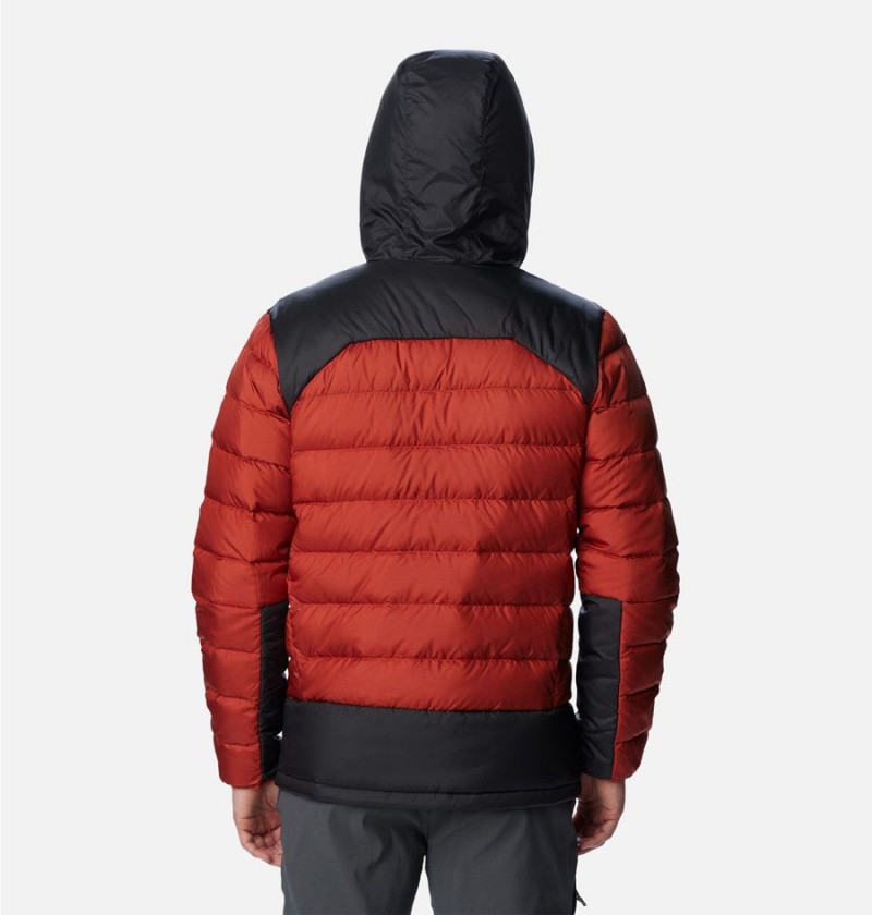 Red Men's Columbia Autumn Park Hooded Insulated Puffer Jacket | SFGKO-3650