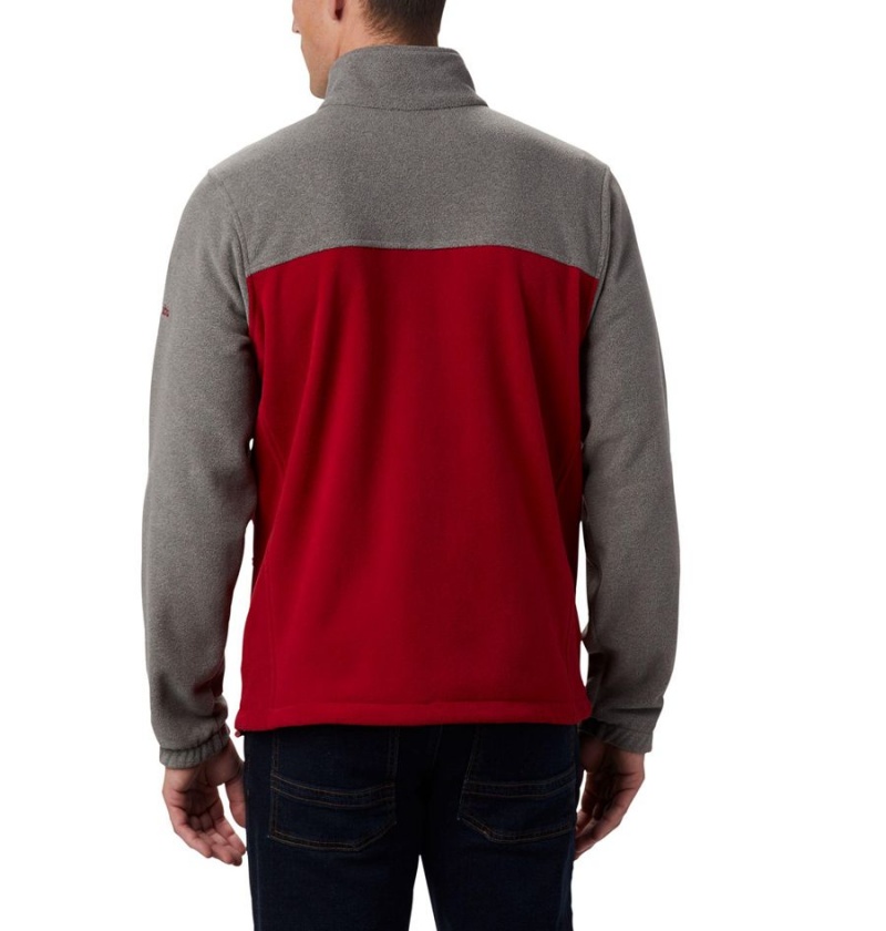 Red Men's Columbia Collegiate Flanker III - Washington State Fleece Jacket | SOWFV-2789