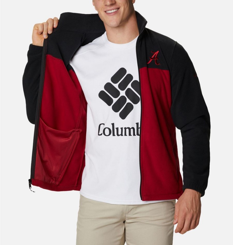 Red Men's Columbia Collegiate Flanker III - Alabama Fleece Jacket | LWJNT-9501