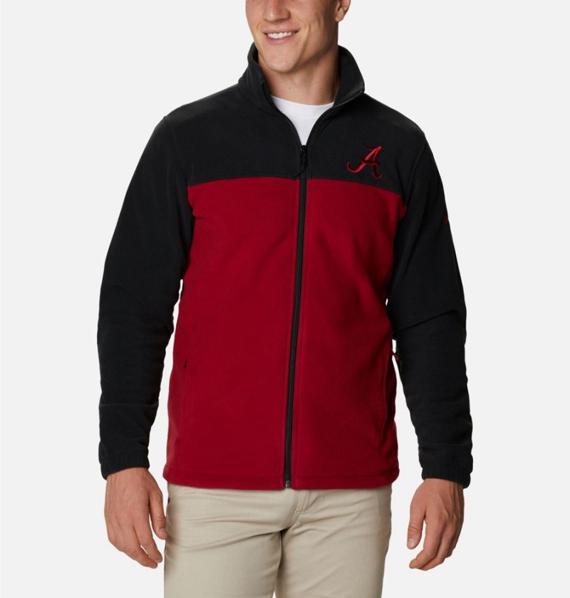 Red Men\'s Columbia Collegiate Flanker III - Alabama Fleece Jacket | LWJNT-9501