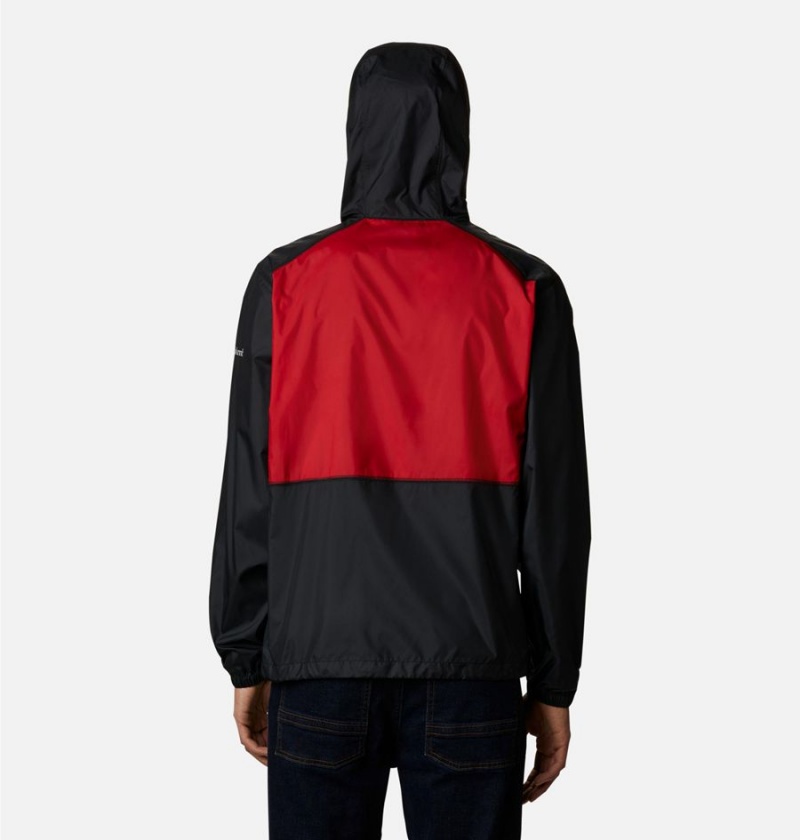 Red Men's Columbia Collegiate Flash Forward Jacket - Ohio State Windbreaker | TZKXP-4189