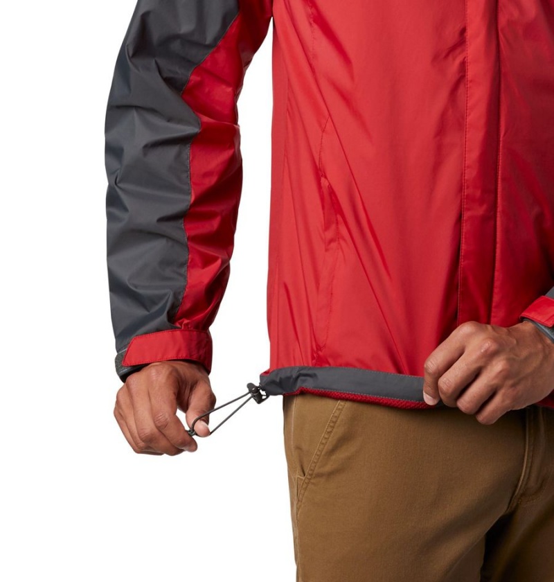 Red Men's Columbia Collegiate Glennaker Storm - Washington State Rain Jacket | FOZVN-6579