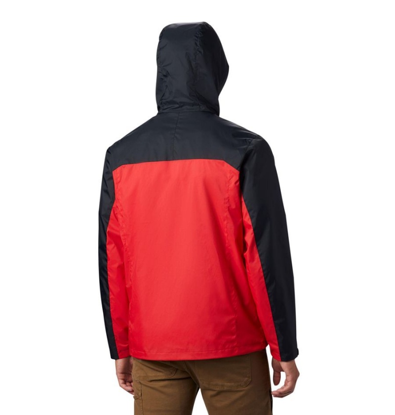 Red Men's Columbia Collegiate Glennaker Storm - Georgia Rain Jacket | ZHJCO-4705