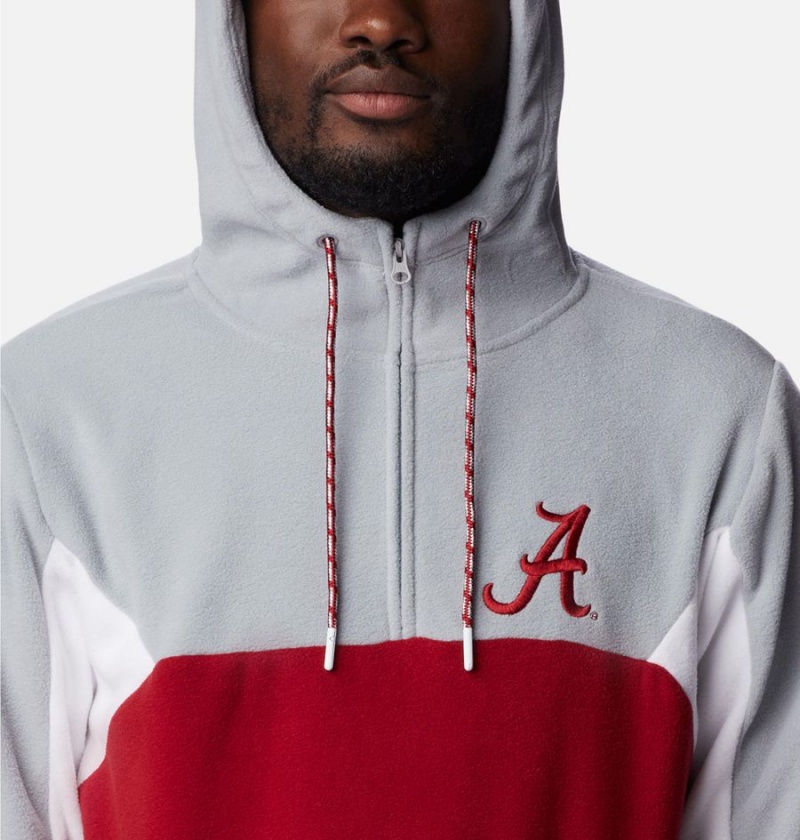 Red Men's Columbia Collegiate Lodge Fleece - Alabama Hoodie | WHMFA-5413