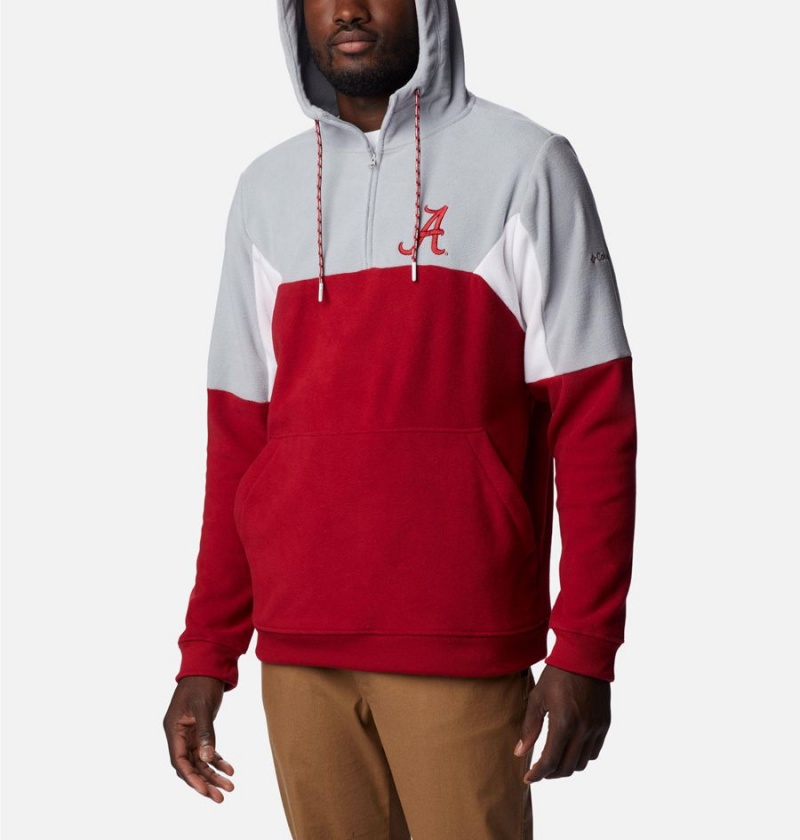 Red Men's Columbia Collegiate Lodge Fleece - Alabama Hoodie | WHMFA-5413