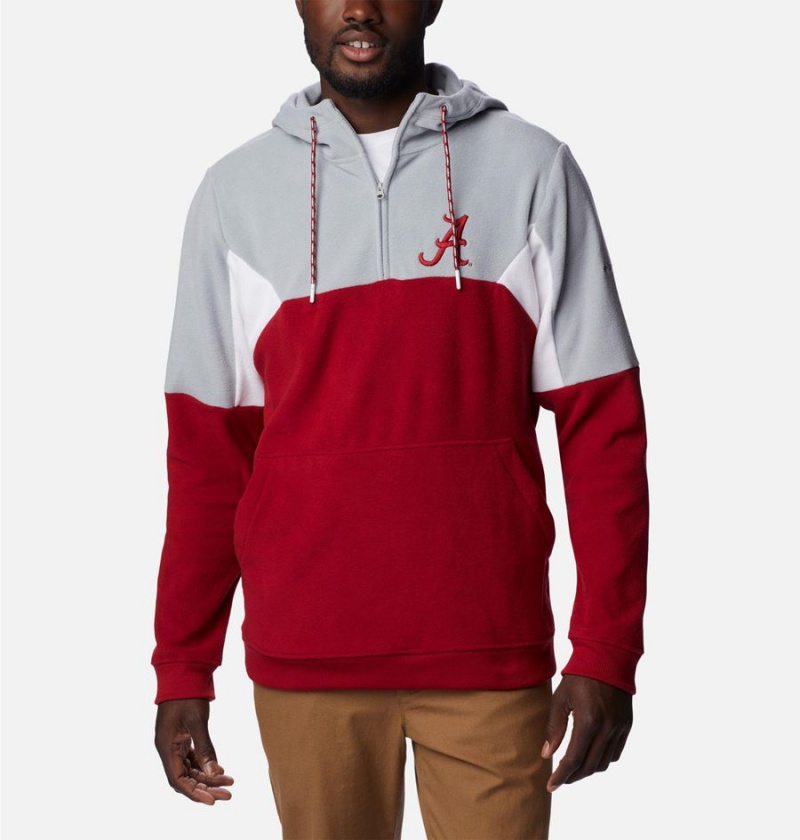 Red Men\'s Columbia Collegiate Lodge Fleece - Alabama Hoodie | WHMFA-5413