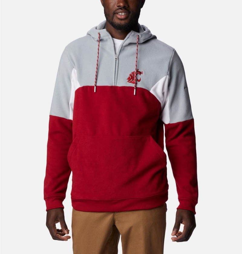 Red Men\'s Columbia Collegiate Lodge Fleece - Washington State Hoodie | GROCS-4082