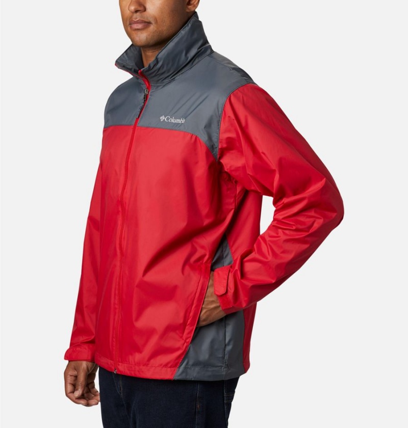 Red Men's Columbia Glennaker Lake Rain Jacket | FBRXE-2653