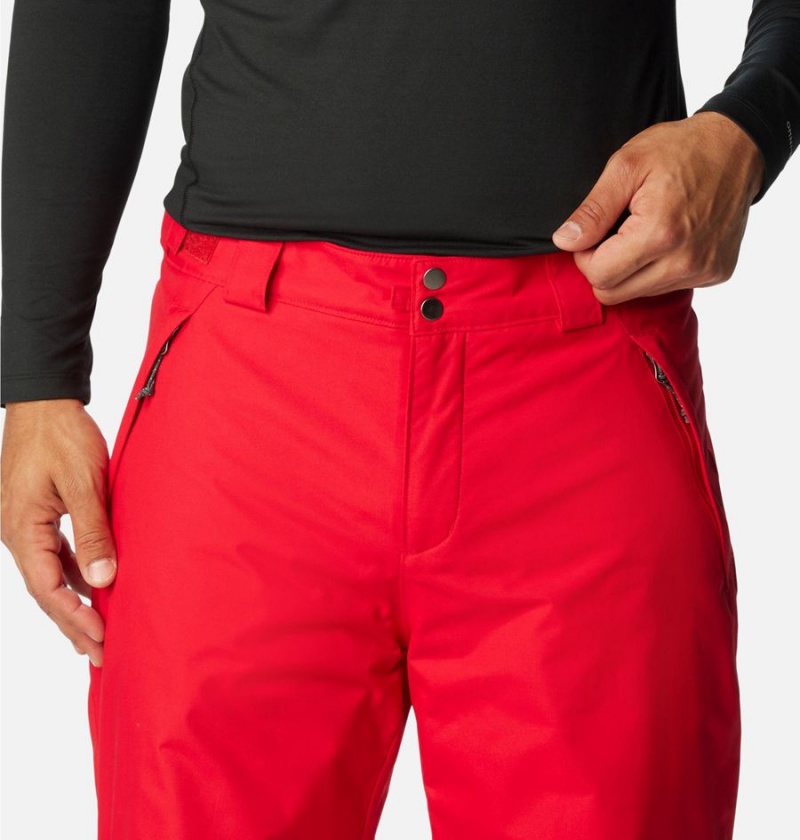 Red Men's Columbia Gulfport Insulated Ski Pants | UFWLM-2678