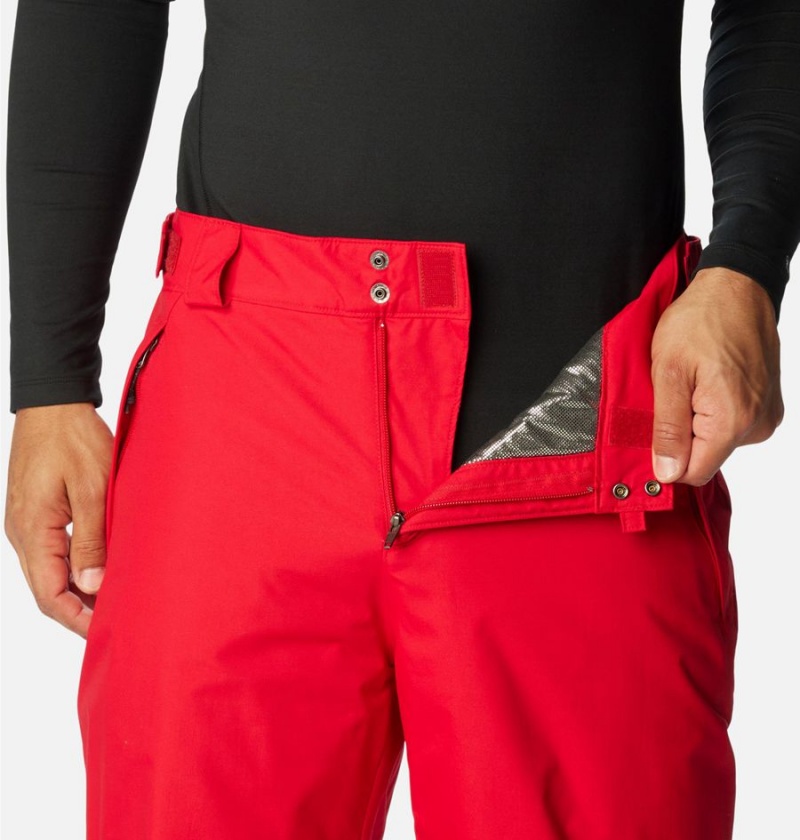 Red Men's Columbia Gulfport Insulated Ski Pants | UFWLM-2678