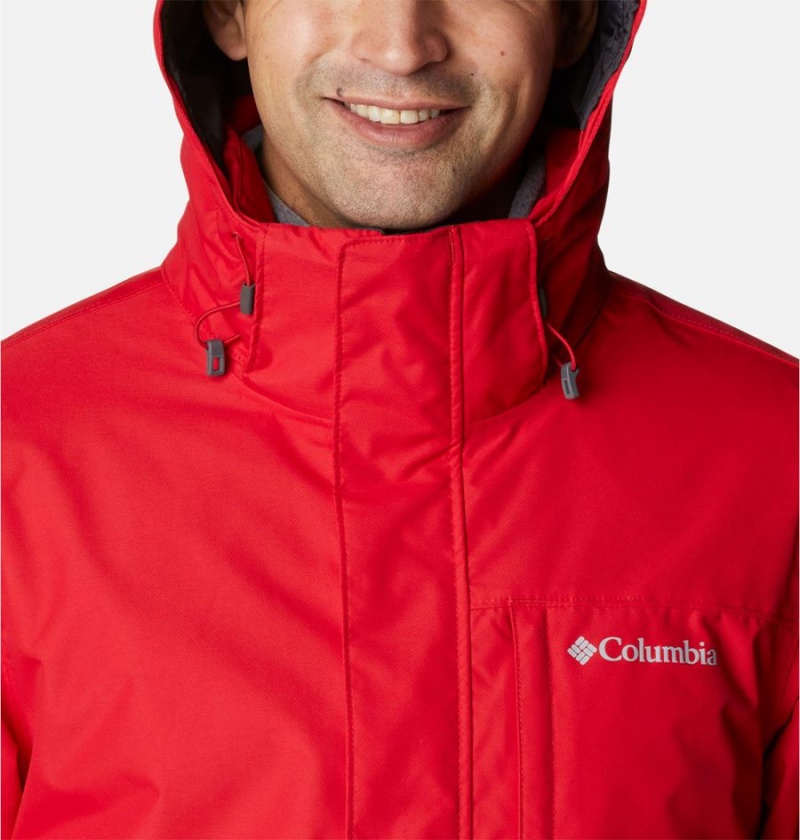 Red Men's Columbia Gulfport Interchange 3 In 1 Jackets | UGIHN-4107