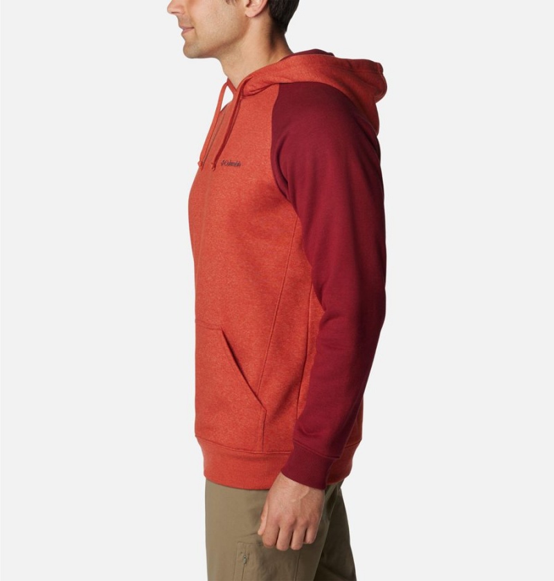 Red Men's Columbia Hart Mountain II Hoodie | FYKHR-6718