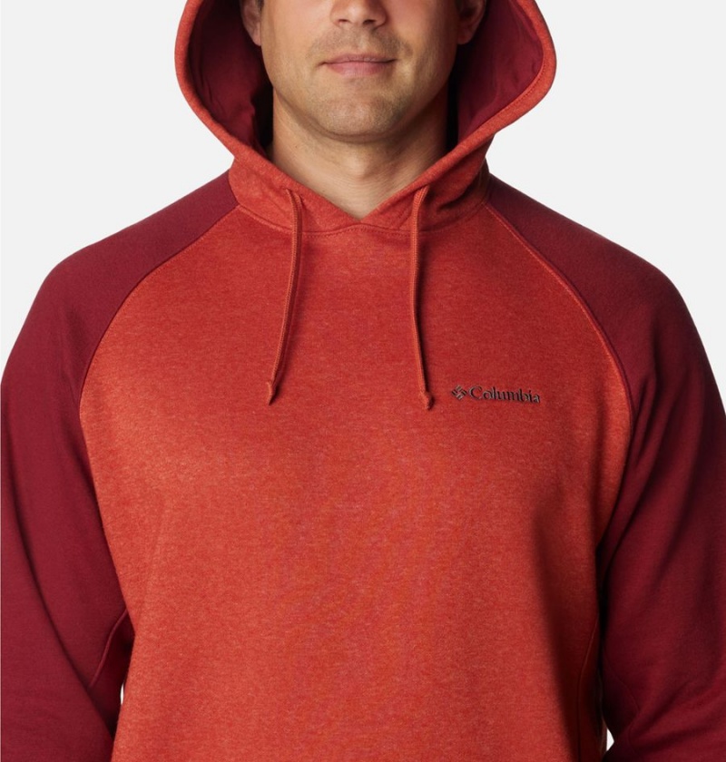 Red Men's Columbia Hart Mountain II Hoodie | FYKHR-6718