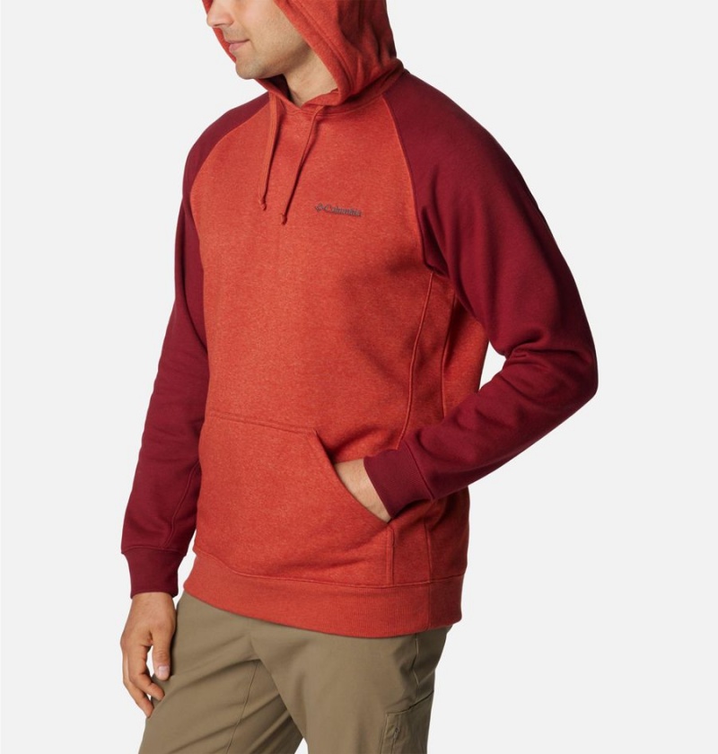 Red Men's Columbia Hart Mountain II Hoodie | FYKHR-6718