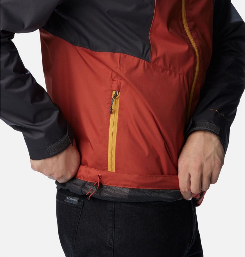 Red Men's Columbia Inner Limits II Rain Jacket | HOUJQ-9715