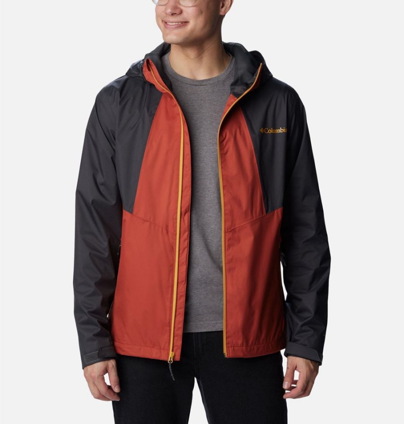 Red Men's Columbia Inner Limits II Rain Jacket | HOUJQ-9715