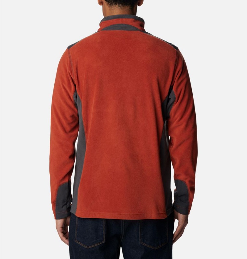 Red Men's Columbia Klamath Range Full Zip Fleece Jacket | FIEKR-8057