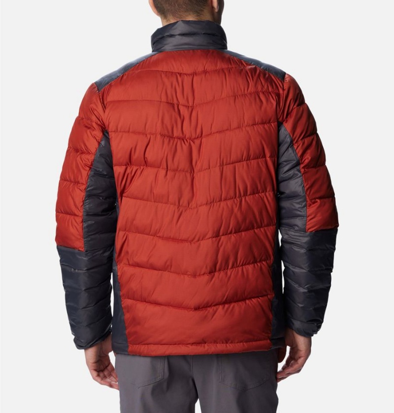 Red Men's Columbia Labyrinth Loop Omni Heat Infinity Insulated Puffer Jacket | XZCMW-1362