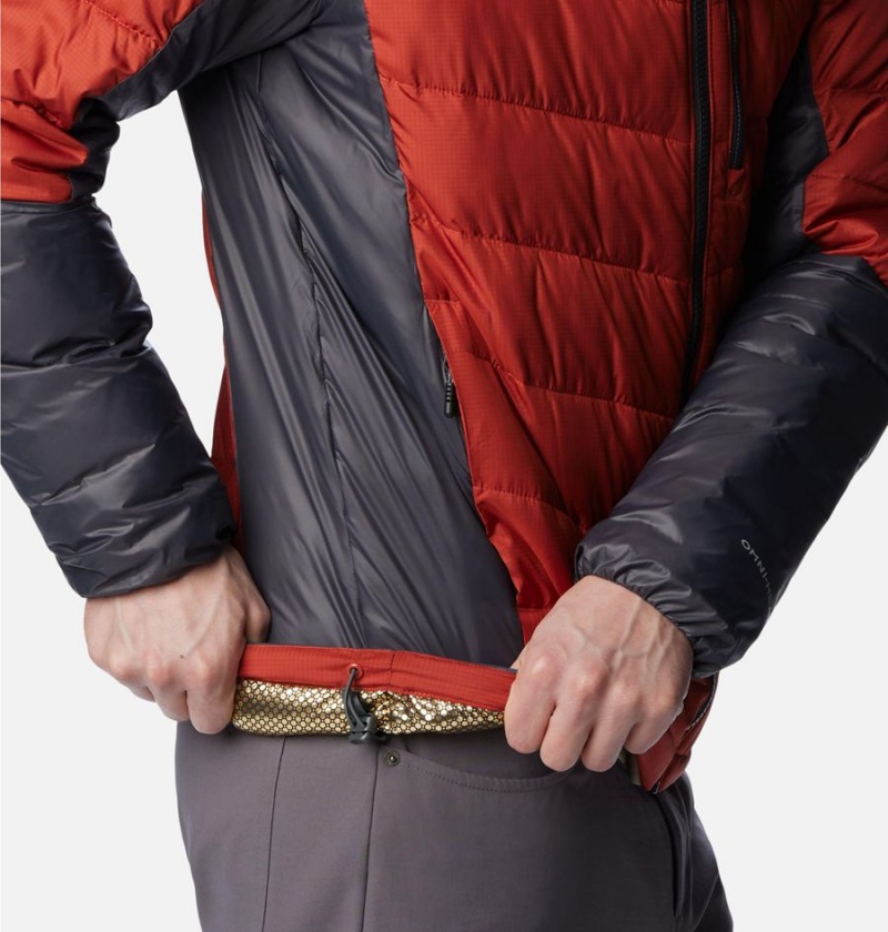 Red Men's Columbia Labyrinth Loop Omni Heat Infinity Insulated Puffer Jacket | XZCMW-1362