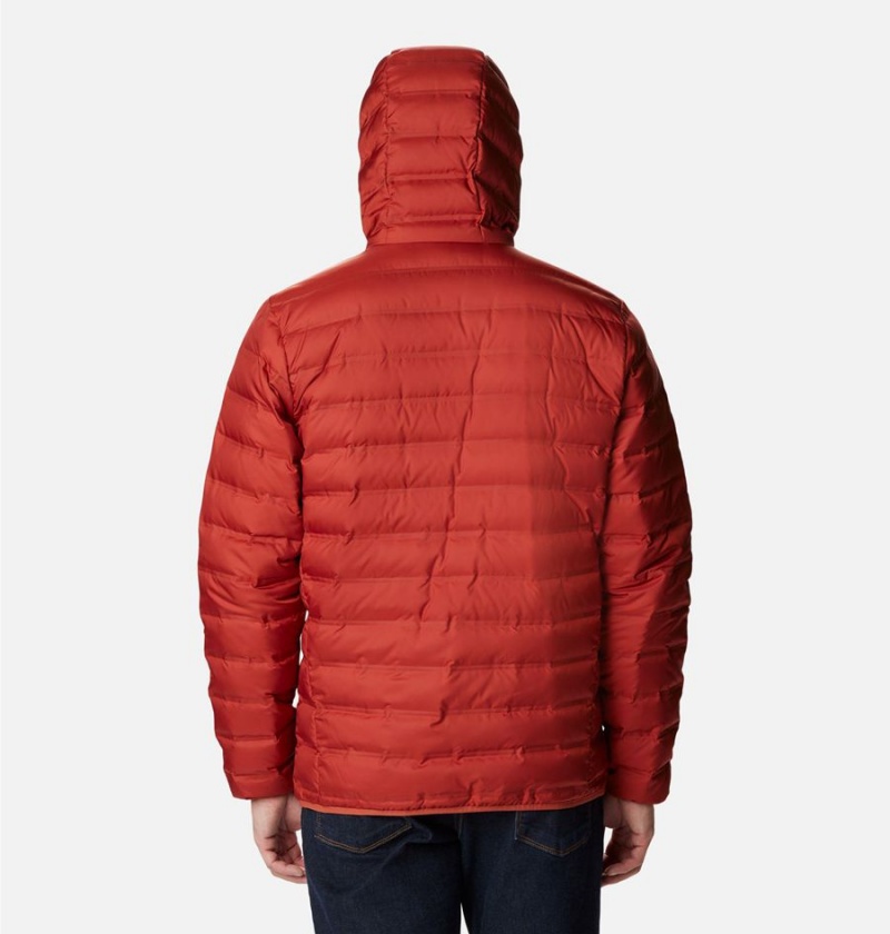 Red Men's Columbia Lake 22 Hooded Insulated Puffer Jacket | FMHLI-5289