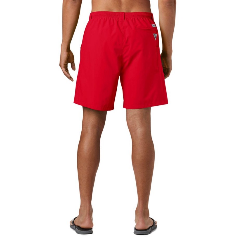 Red Men's Columbia PFG Backcast III Water Shorts | TGNKA-8729